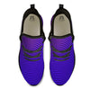 EDM Wave Purple And Blue Print Black Athletic Shoes-grizzshop