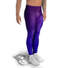 EDM Wave Purple And Blue Print Men's Leggings-grizzshop