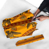 Eagle Aztec Pattern Print Automatic Foldable Umbrella-grizzshop