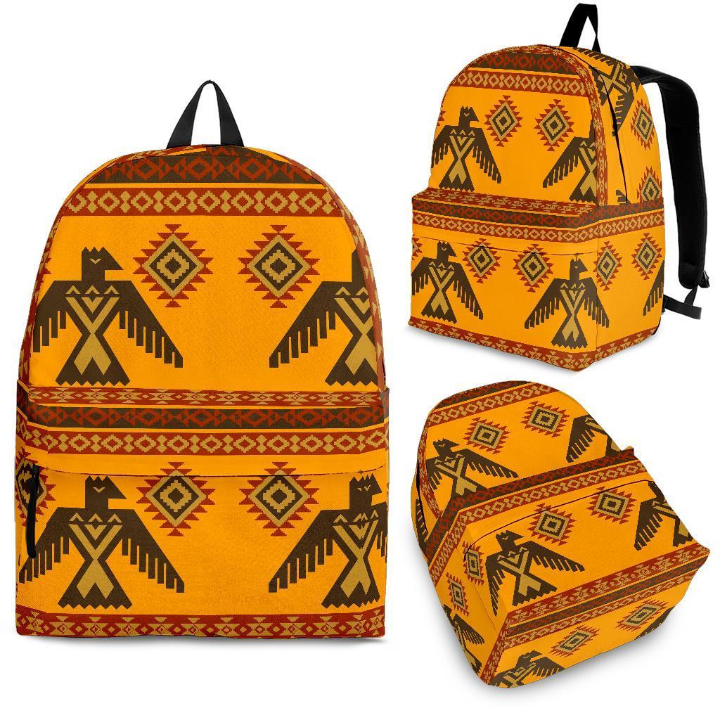 Eagle Aztec Pattern Print Backpack-grizzshop