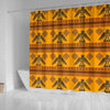 Eagle Aztec Pattern Print Bathroom Shower Curtain-grizzshop