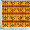 Eagle Aztec Pattern Print Bathroom Shower Curtain-grizzshop