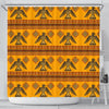 Eagle Aztec Pattern Print Bathroom Shower Curtain-grizzshop