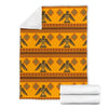 Eagle Aztec Pattern Print Blanket-grizzshop