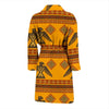 Eagle Aztec Pattern Print Men Long Robe-grizzshop