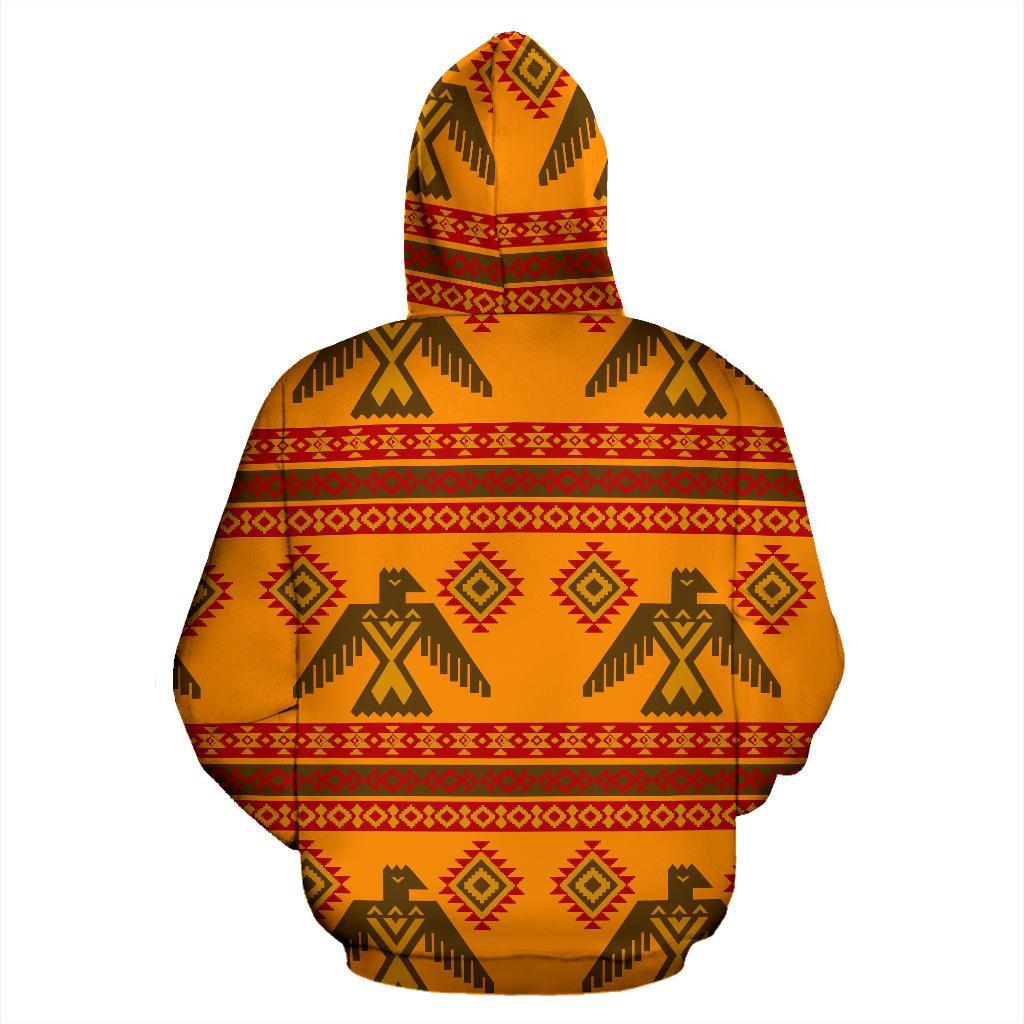 Eagle Aztec Pattern Print Men Women Pullover Hoodie-grizzshop