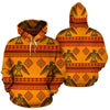 Eagle Aztec Pattern Print Men Women Pullover Hoodie-grizzshop