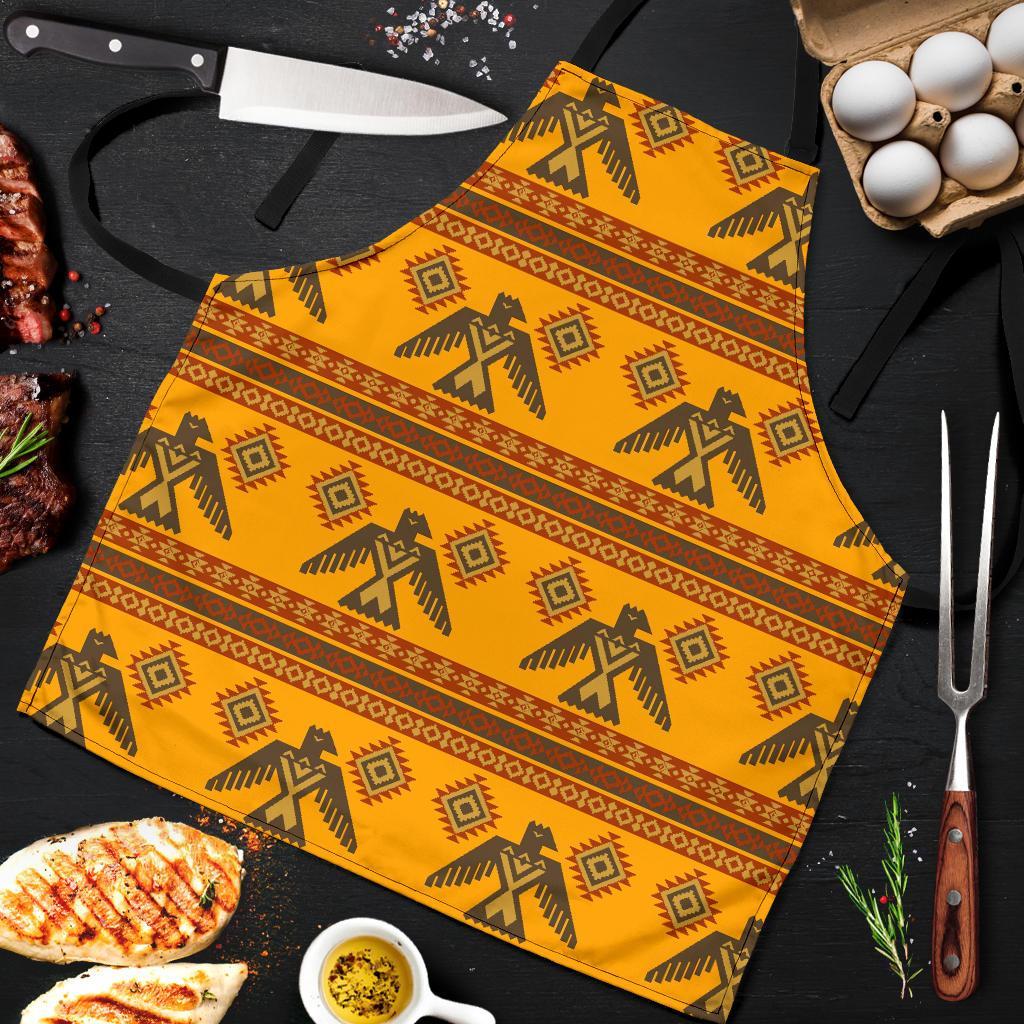 Eagle Aztec Pattern Print Men's Apron-grizzshop