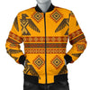 Eagle Aztec Pattern Print Men's Bomber Jacket-grizzshop