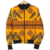 Eagle Aztec Pattern Print Men's Bomber Jacket-grizzshop