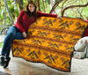 Eagle Aztec Pattern Print Quilt-grizzshop