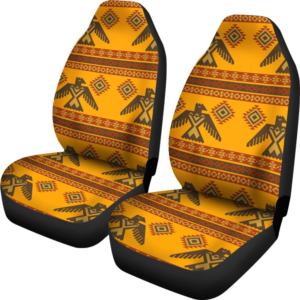 Eagle Aztec Pattern Print Universal Fit Car Seat Covers-grizzshop