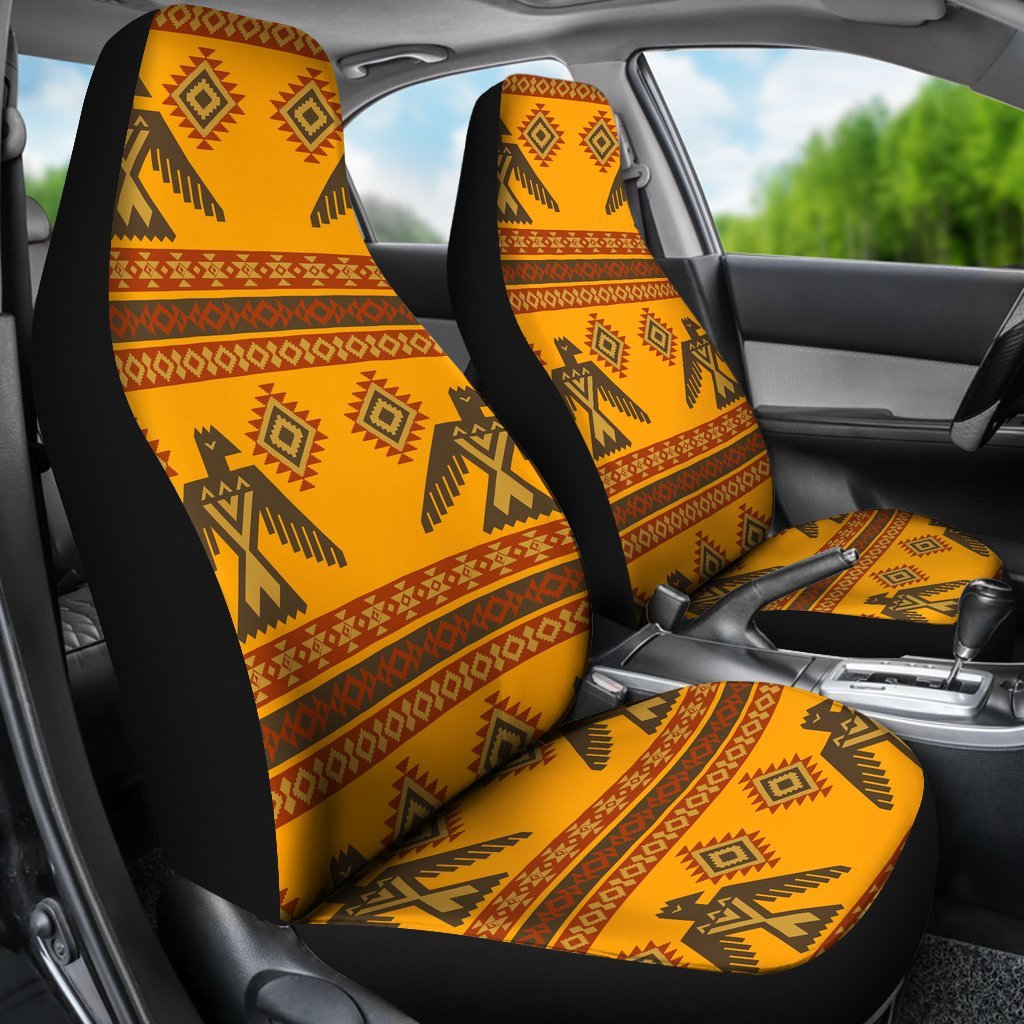 Eagle Aztec Pattern Print Universal Fit Car Seat Covers-grizzshop