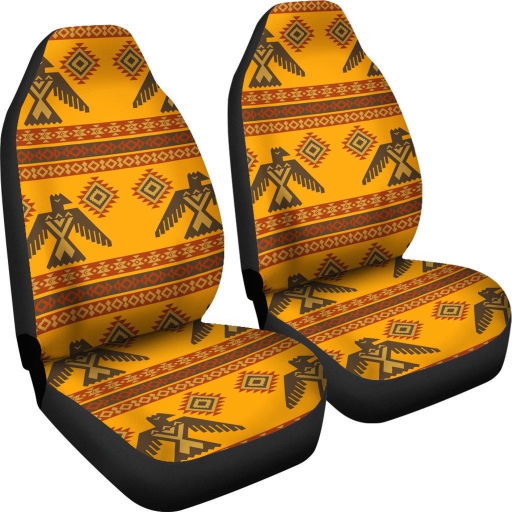 Eagle Aztec Pattern Print Universal Fit Car Seat Covers-grizzshop