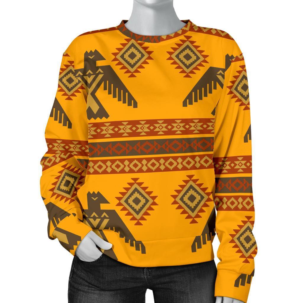 Eagle Aztec Pattern Print Women's Sweatshirt-grizzshop