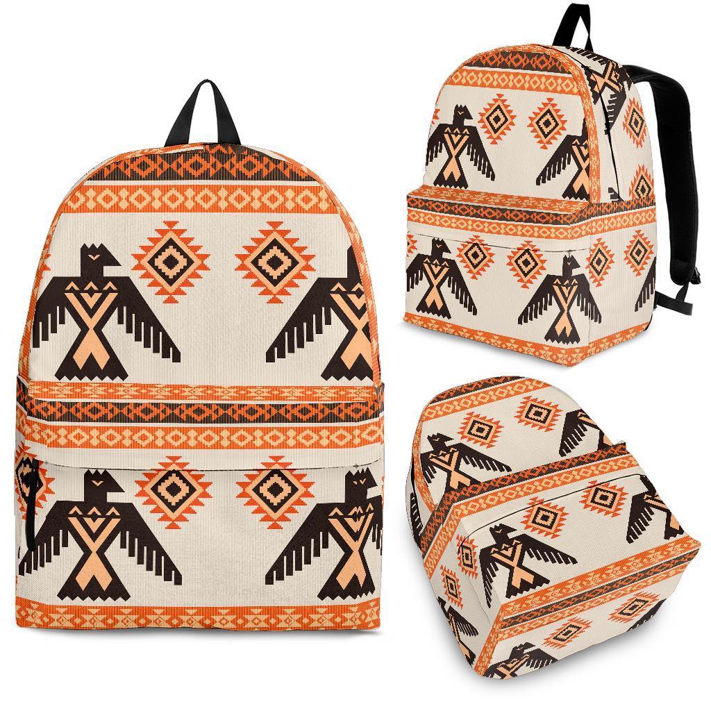 Eagle Aztec Print Pattern Backpack-grizzshop