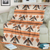 Eagle Aztec Print Pattern Blanket-grizzshop