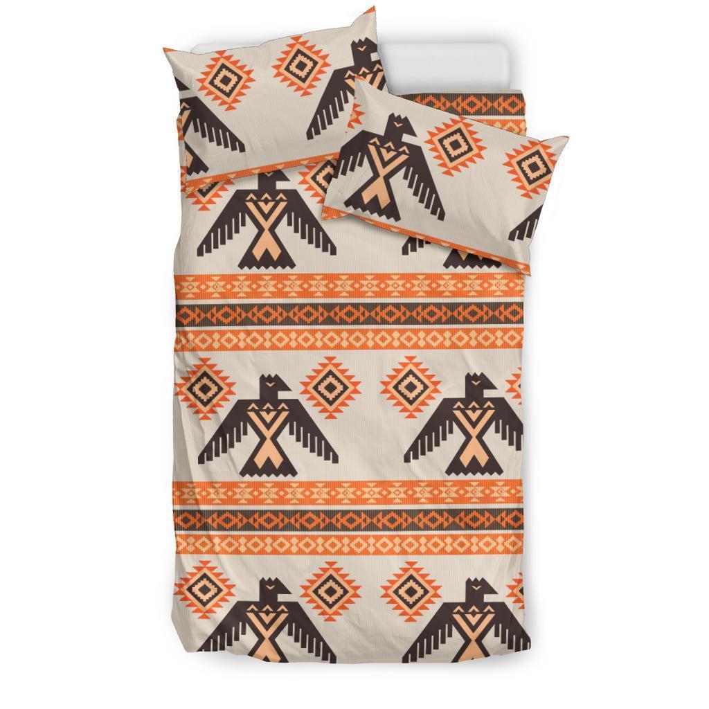 Eagle Aztec Print Pattern Duvet Cover Bedding Set-grizzshop