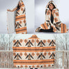 Eagle Aztec Print Pattern Hooded Blanket-grizzshop