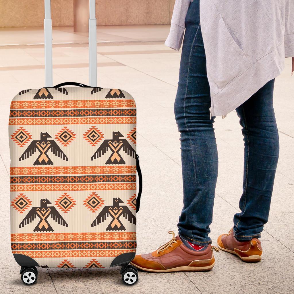 Eagle Aztec Print Pattern Luggage Cover Protector-grizzshop