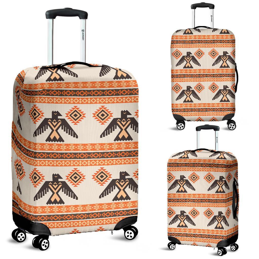 Eagle Aztec Print Pattern Luggage Cover Protector-grizzshop