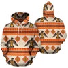 Eagle Aztec Print Pattern Men Women Pullover Hoodie-grizzshop