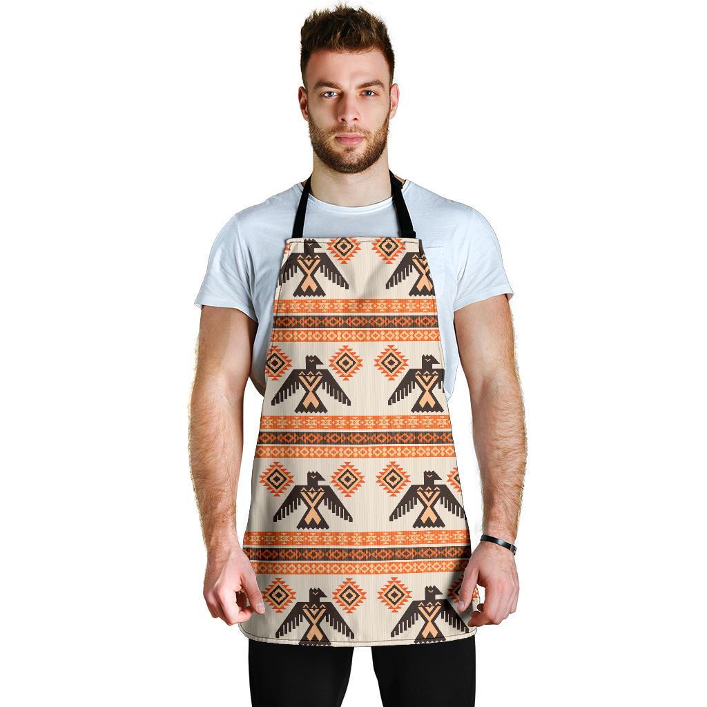 Eagle Aztec Print Pattern Men's Apron-grizzshop