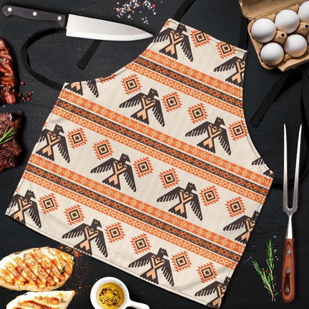 Eagle Aztec Print Pattern Men's Apron-grizzshop