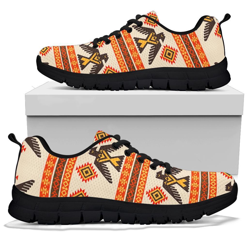 Eagle Aztec Print Pattern Sneaker Shoes For Men Women-grizzshop