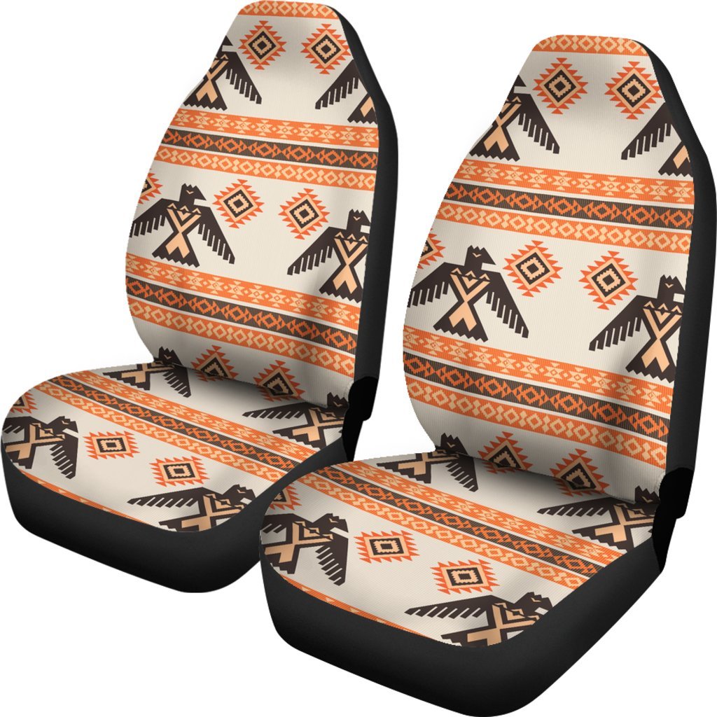 Eagle Aztec Print Pattern Universal Fit Car Seat Covers-grizzshop