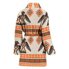 Eagle Aztec Print Pattern Women Long Robe-grizzshop