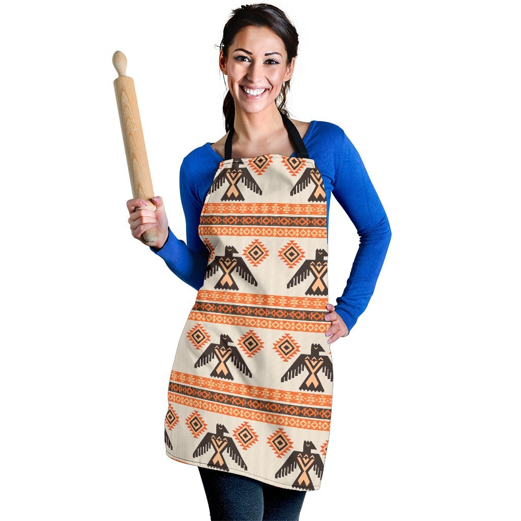 Eagle Aztec Print Pattern Women's Apron-grizzshop