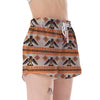 Eagle Aztec Print Pattern Women's Shorts-grizzshop