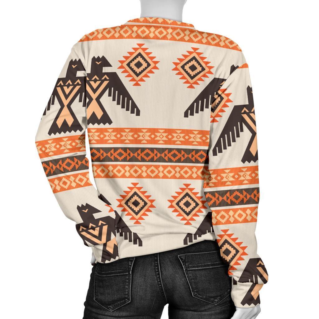 Eagle Aztec Print Pattern Women's Sweatshirt-grizzshop