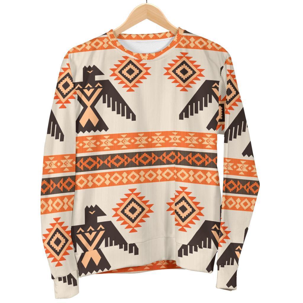 Eagle Aztec Print Pattern Women's Sweatshirt-grizzshop