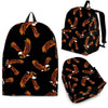 Eagle Black Pattern Print Backpack-grizzshop