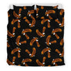 Eagle Black Pattern Print Duvet Cover Bedding Set-grizzshop