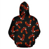 Eagle Black Pattern Print Men Women Pullover Hoodie-grizzshop