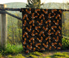 Eagle Black Pattern Print Quilt-grizzshop