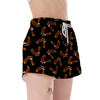 Eagle Black Pattern Print Women's Shorts-grizzshop