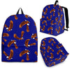 Eagle Blue Pattern Print Backpack-grizzshop