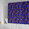 Eagle Blue Pattern Print Bathroom Shower Curtain-grizzshop