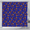 Eagle Blue Pattern Print Bathroom Shower Curtain-grizzshop