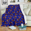 Eagle Blue Pattern Print Blanket-grizzshop