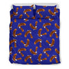 Eagle Blue Pattern Print Duvet Cover Bedding Set-grizzshop