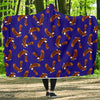 Eagle Blue Pattern Print Hooded Blanket-grizzshop