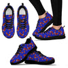 Eagle Blue Pattern Print Sneaker Shoes For Men Women-grizzshop