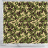 Eagle Camo Pattern Print Bathroom Shower Curtain-grizzshop