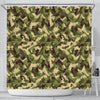 Eagle Camo Pattern Print Bathroom Shower Curtain-grizzshop