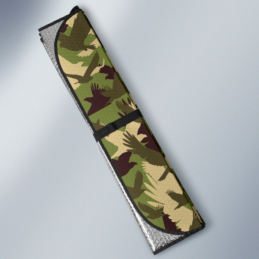 Eagle Camo Pattern Print Car Sun Shade-grizzshop